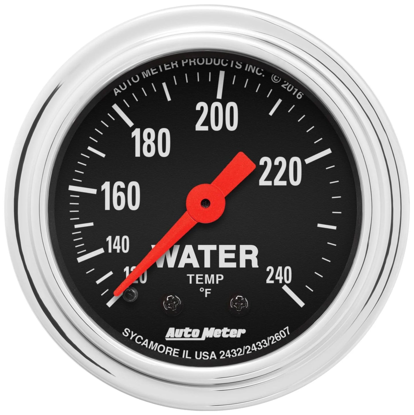 Autometer 120-240 Water Temp Gauge 2432