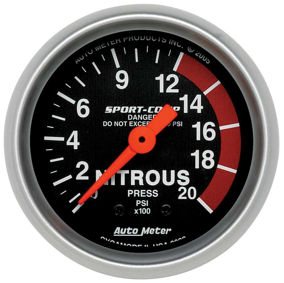 Autometer 2-1/16in Sport Comp NOS Pressure Gauge MPN ATM3328