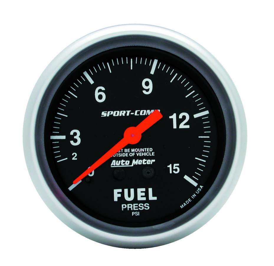 Autometer 0-15 Fuel Pressure Gauge MPN ATM3411