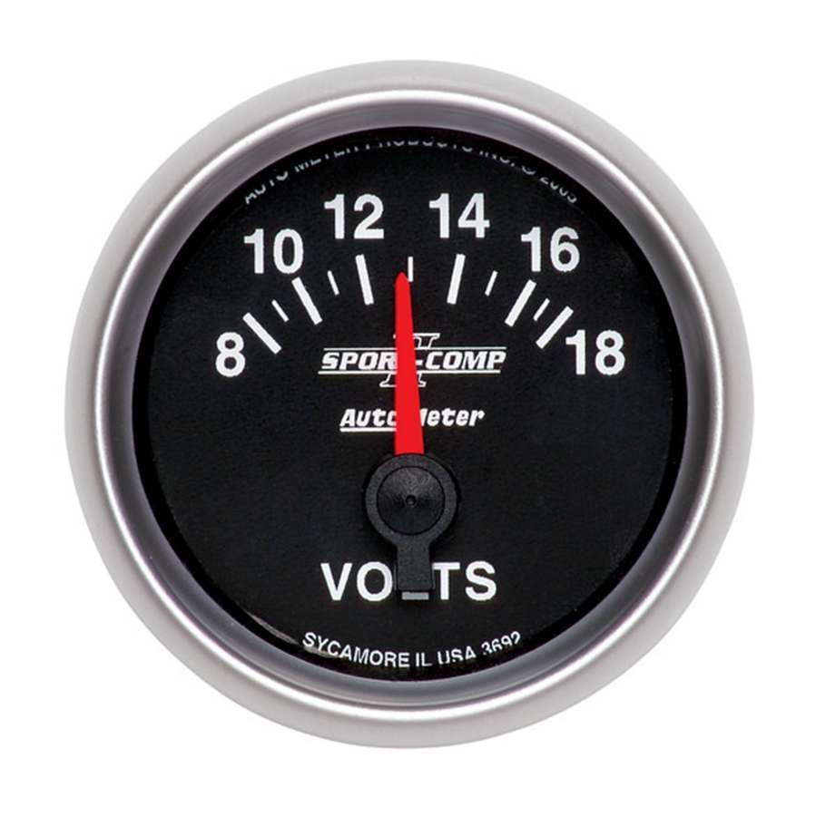 Autometer 2-1/16in S/C II Voltmeter 8-18 MPN ATM3692