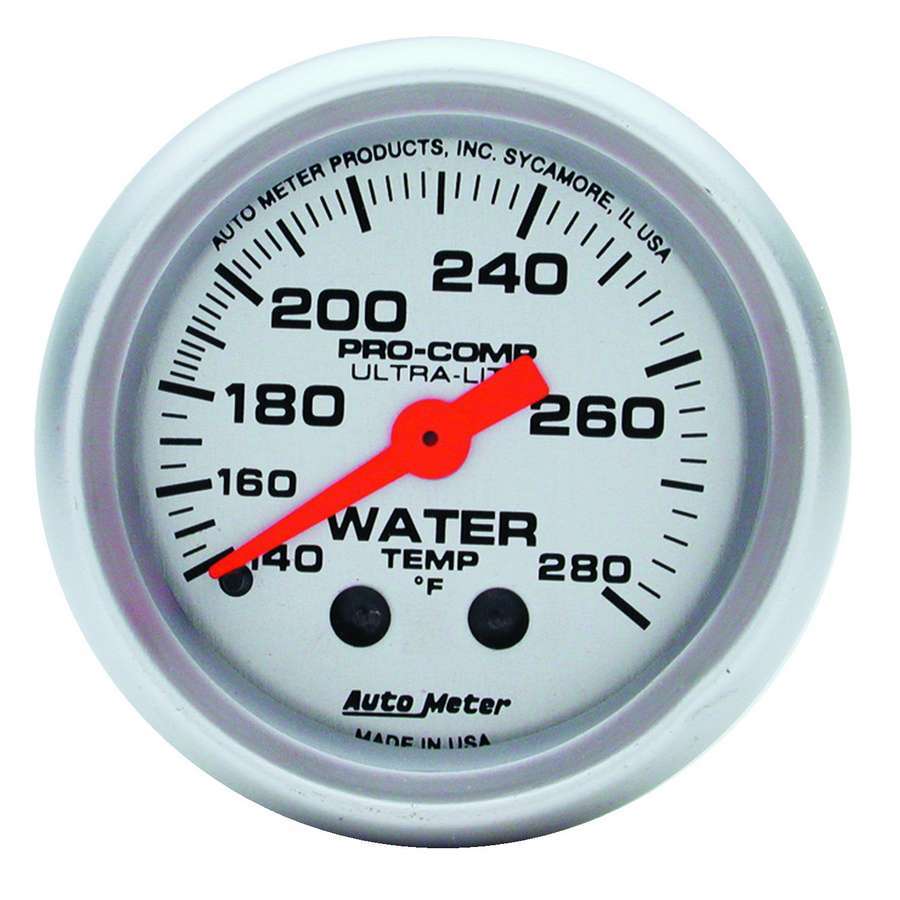 Autometer 2-1/16in U/L Water Temp Gauge 140-280 MPN ATM4331