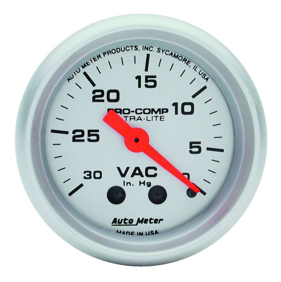 Autometer Vacuum 30in Hg. Mini Ult MPN ATM4384