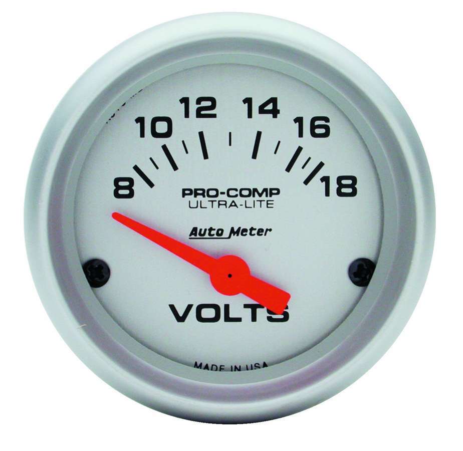 Autometer 2-1/16 Mini Ultralite VOLTMETER MPN ATM4391