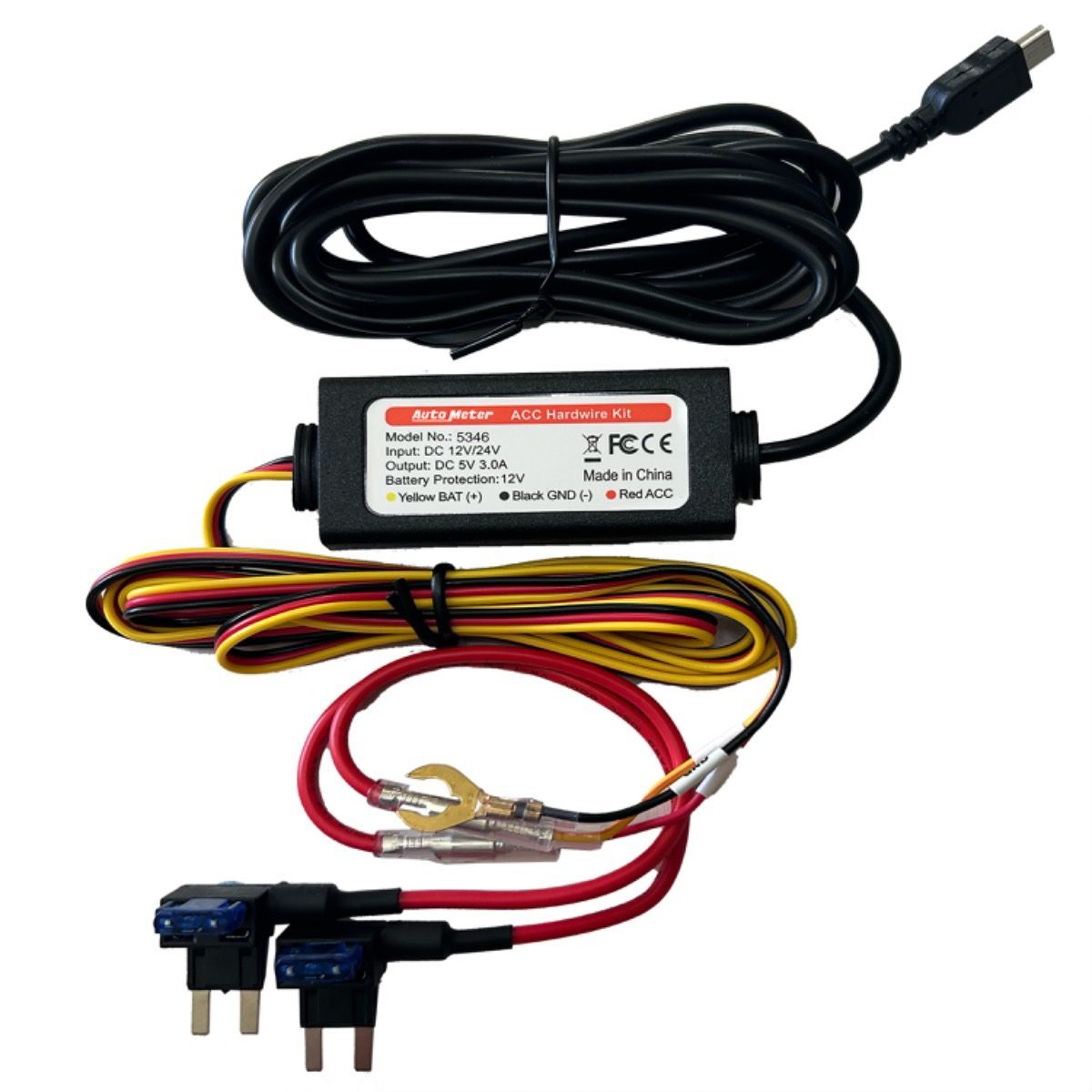 Autometer Hard Wire Kit For 9124 w/Parking Mode ATM5346