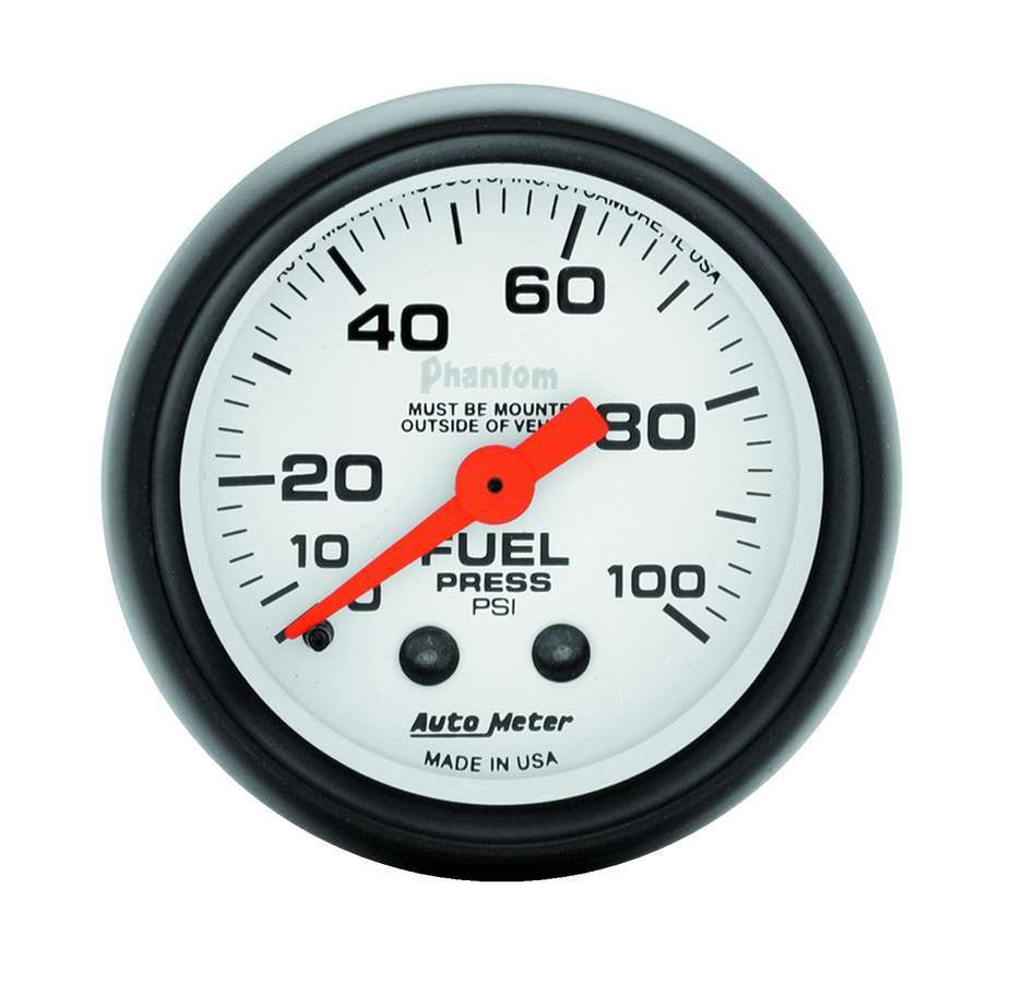Autometer 2-1/16in Phantom Fuel Pressure Gauge 0-100 PSI 5712