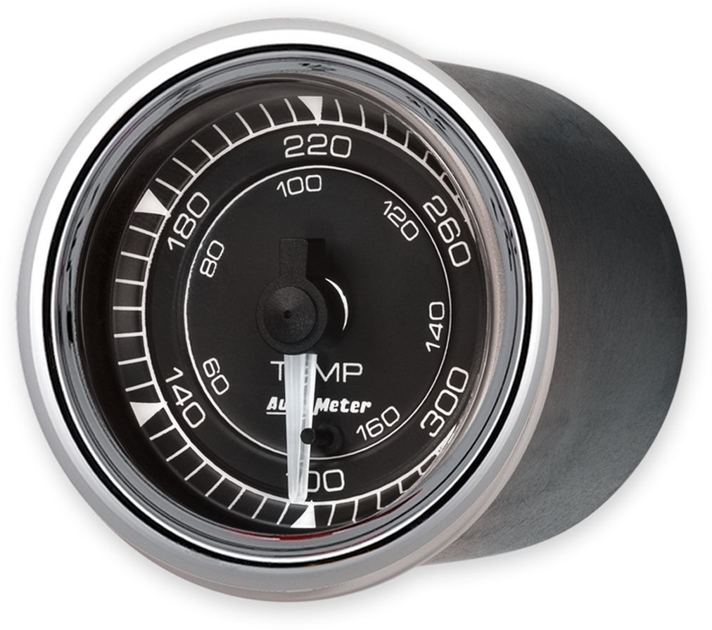 Autometer 2/16 Chrono Chrome Gauge Temp 300 Degree MPN ATM9748