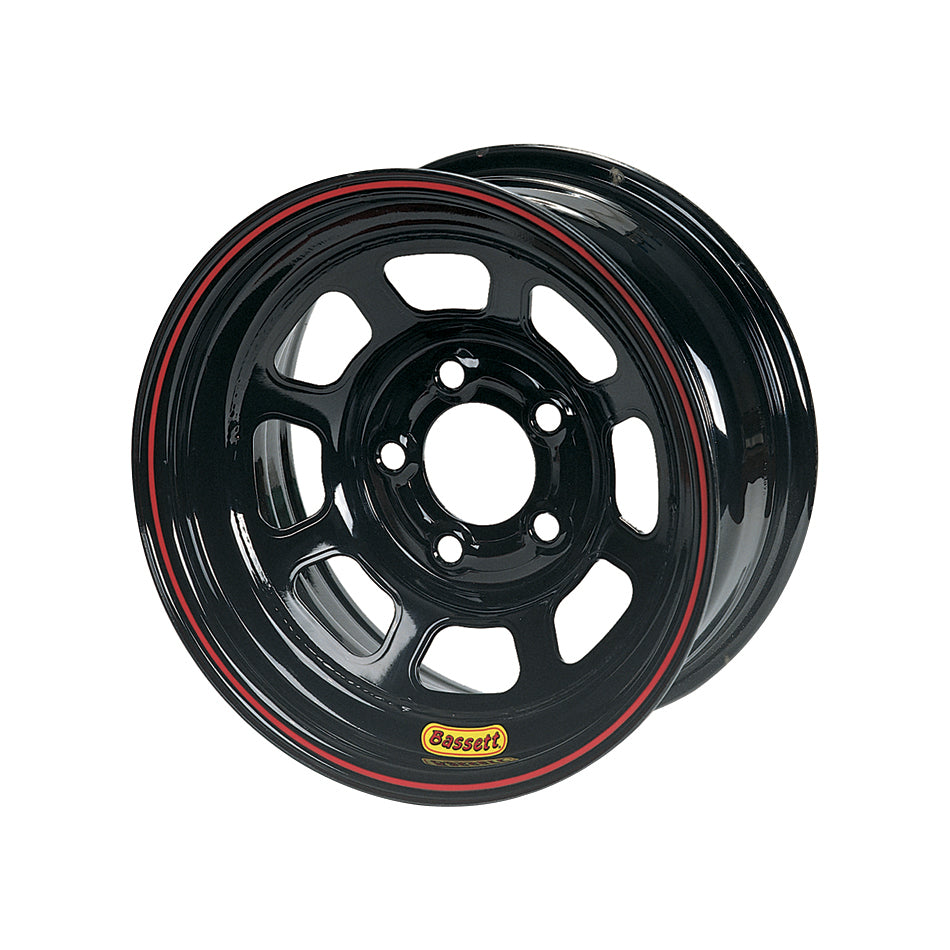 Bassett Wheel 14x7 D-Hole 5x 4.5in 3in BS Black 47SF3