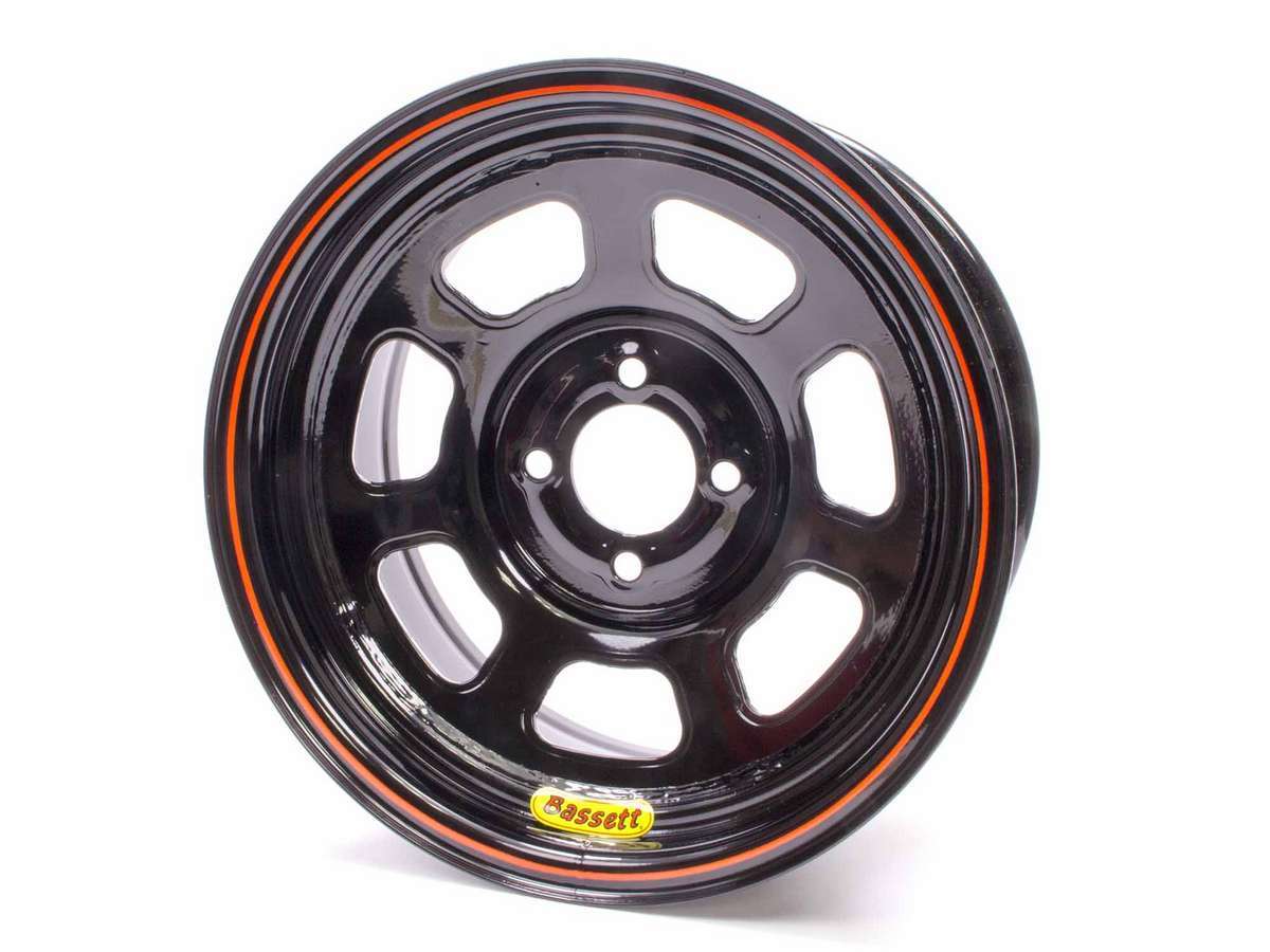 Bassett Wheel 14x7 D-Hole 4x4.25 in 4in bs Black 47SP4