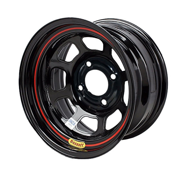 Bassett Wheel 15in x 7in 4x100MM Black BAS57RH3