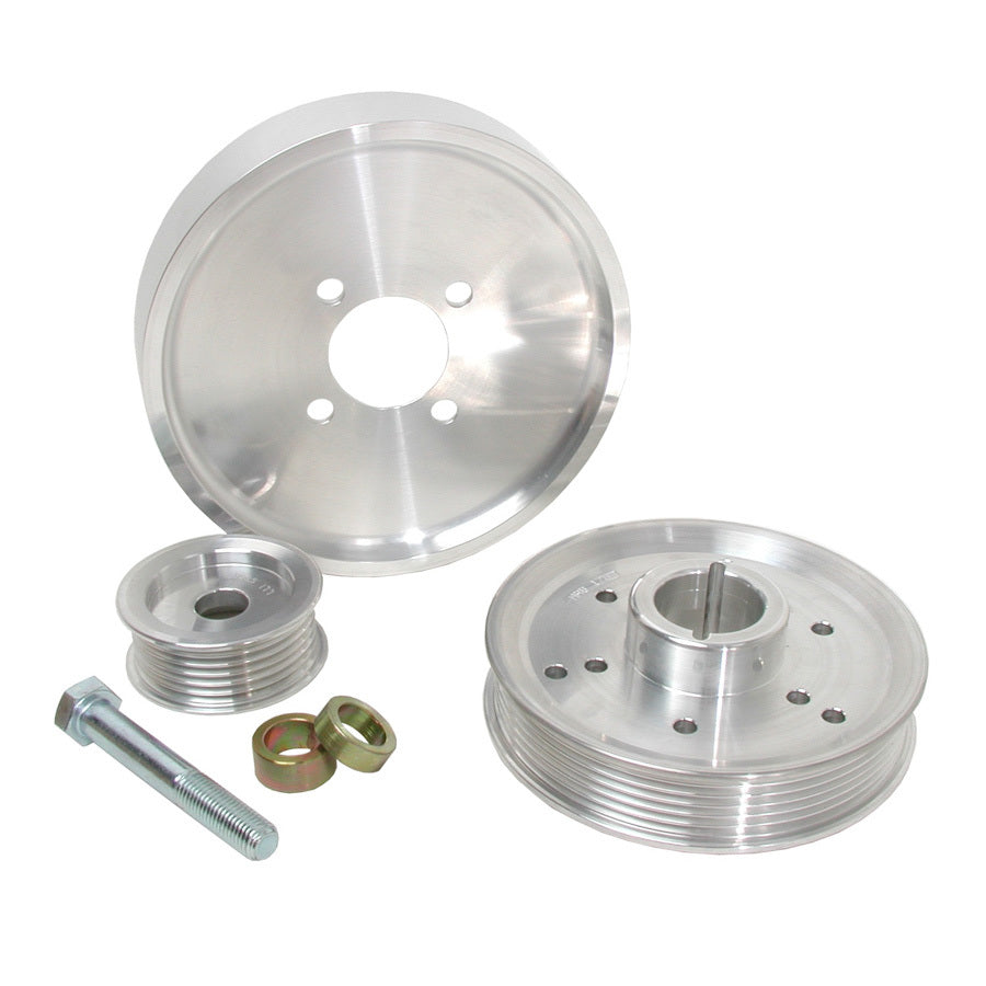 Bbk Performance 3pc. Aluminum Pulley Kit - 01-04 GT/Cobra 4.6L MPN BBK1559 For Ford Mustang 2001-04