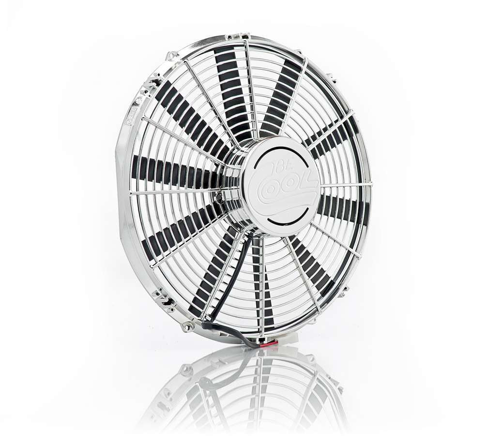 Be-Cool Radiators 16in. Chrome Plated- High Torque- Electric MPN BEC75033 1918
