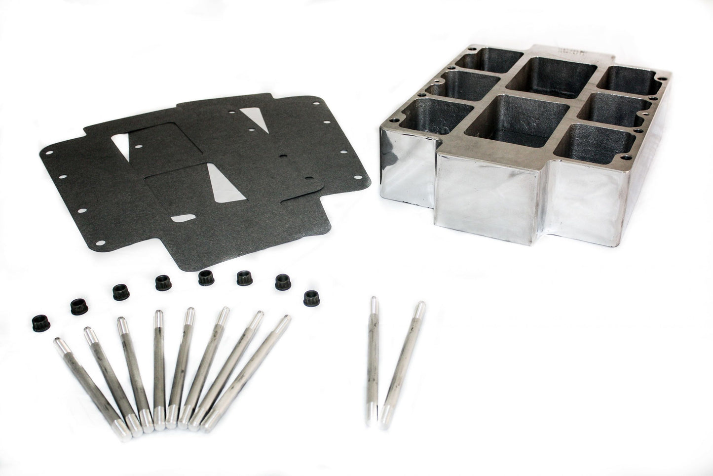The Blower Shop Blower Manifold Spacer 4in - Polished 5024