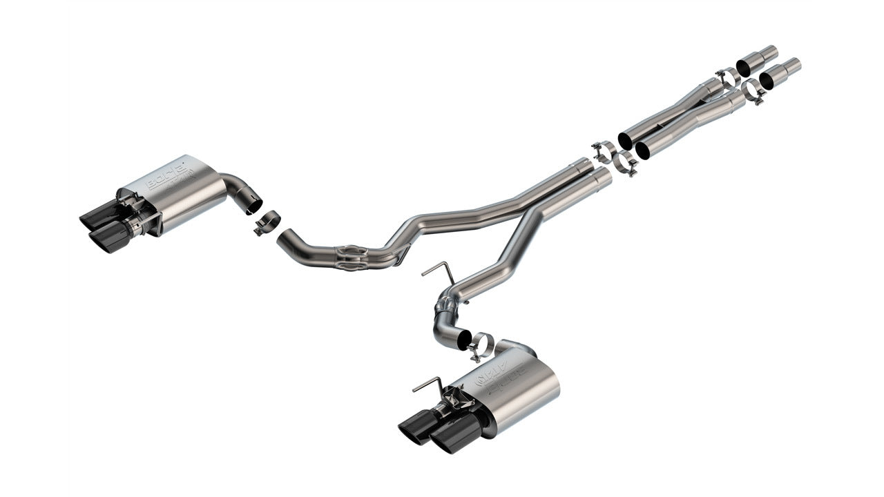 Borla 24- Mustang 5.0L Axle Baxk Exhaust MPN BOR140963BC For Ford Coyote, Mustang 2024