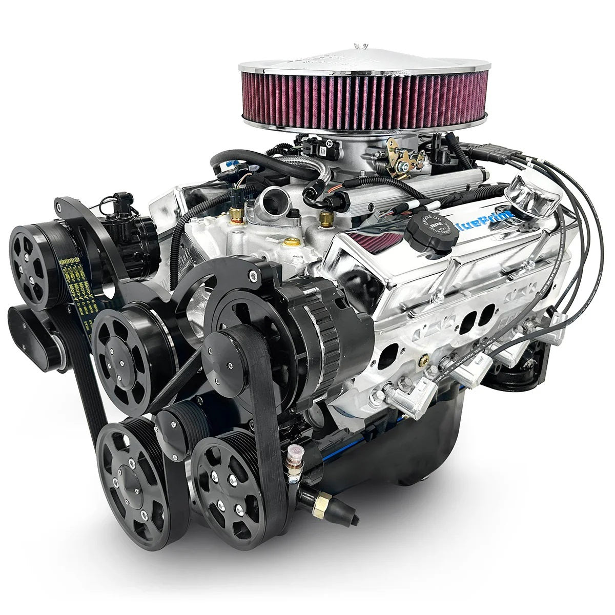 Blueprint Engines SBC 383 Crate Engine w/ EFI Dressed w/Pulley Kit BP38318MPFIKB