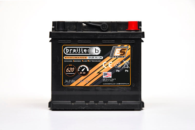 Braille Auto Battery 140R-H4-LN1 Endurance AGM Battery 620 CCA BRBB140R-H4-LN1