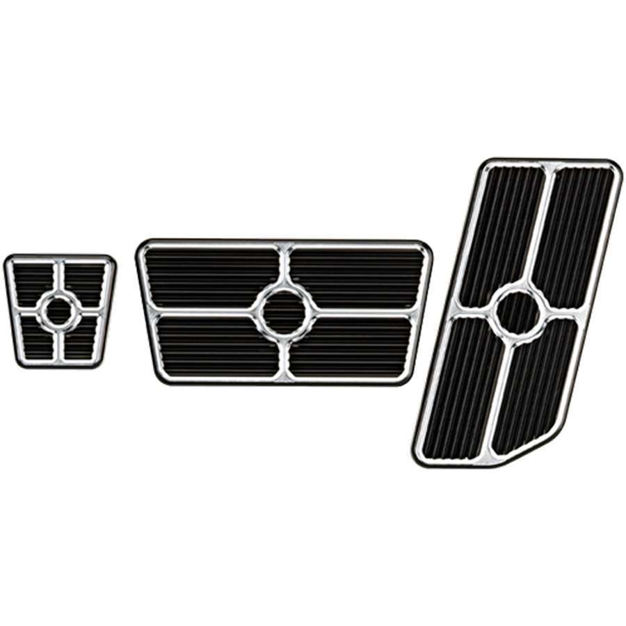 Billet Specialties Universal Pedal Kits Grooved Black MPN BSP198625