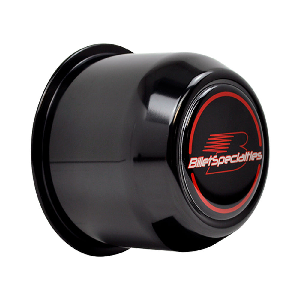Billet Specialties Center Cap Push Tru 3.2 90 CB Black 2-1/2in TALL 999084B