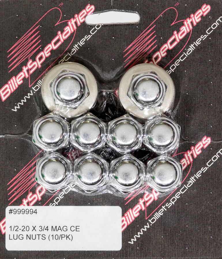 Billet Specialties 1/2-20 X 3/4 Mag Lug Nuts (10/PK) BSP999994
