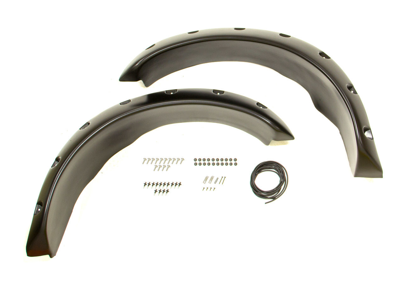 Bushwacker 99-07 Ford Super Duty Cut Out Flares Front MPN BUS20043-02 For Ford Fullsize Truck 1999-2007