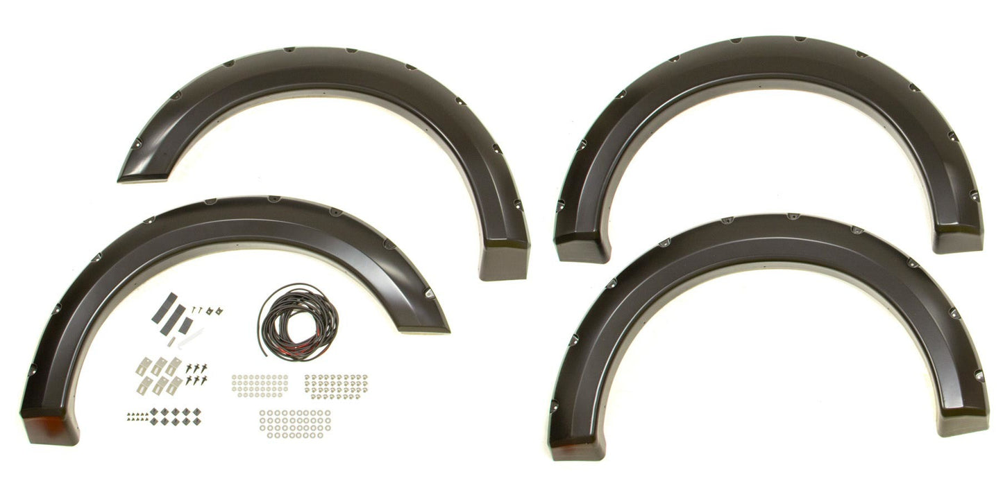 Bushwacker 04-08 Ford F150 Pocket Style Flares 4pc MPN BUS20916-02 For Ford Lincoln, Fullsize Truck 2004-08