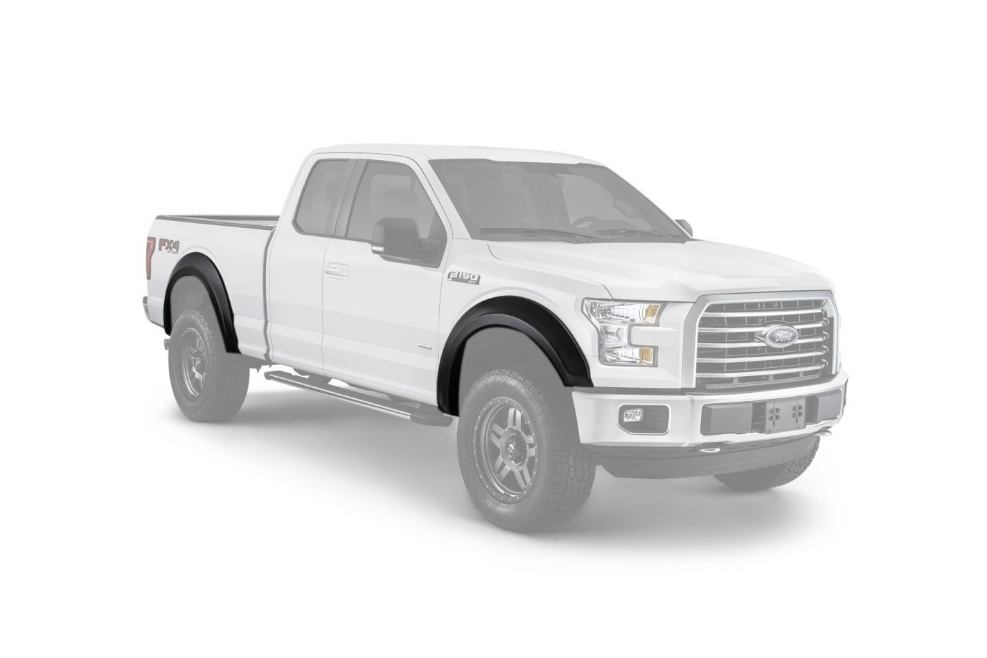 Bushwacker 18- Ford F150 Extend A Flares 4pc. MPN BUS20947-02 For Ford Fullsize Truck 2018-19