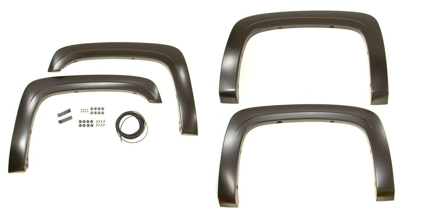 Bushwacker 07- Chevy Silverado OE Style Flares 4pc MPN BUS40923-02 For GM Fullsize Truck 2007-14