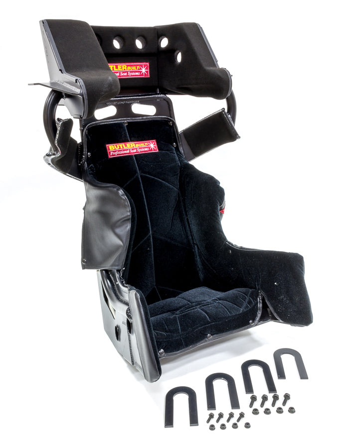Butlerbuilt Seat 16-1/2in Sprint Adv Slide Job Flat Black ADV-16308-03-4001-FB
