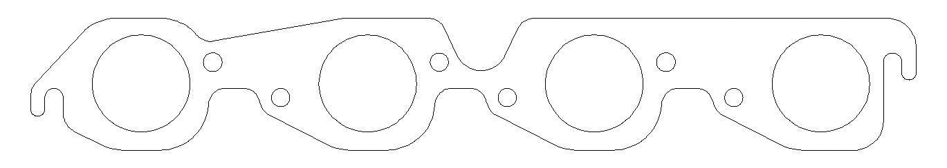 Cometic Gaskets MLS Exhaust Gasket Set BBC w/2.000 Round Port MPN CAGC5349-030 For Chevy