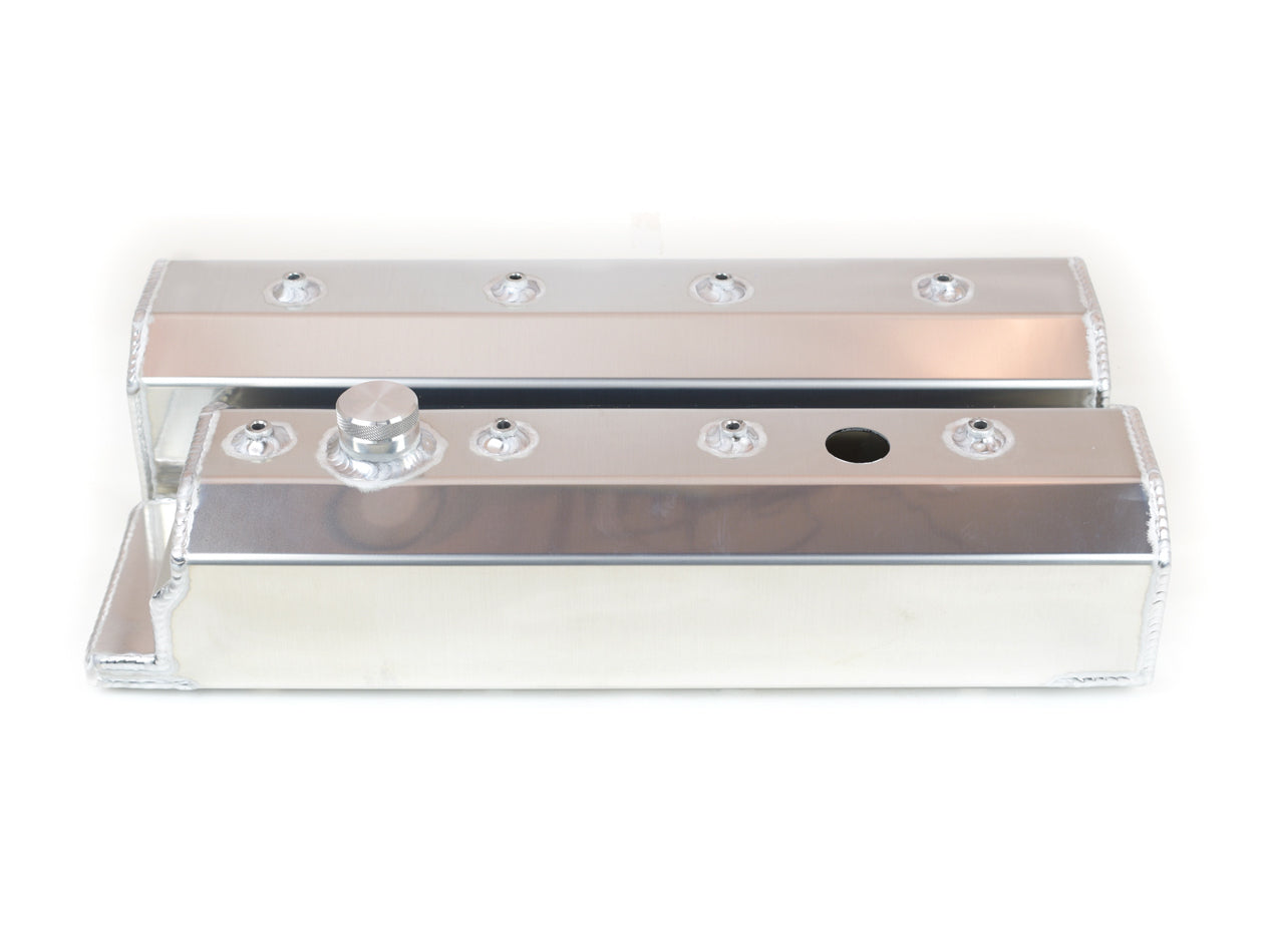 Canton SBC Fabricated Aluminum Valve Covers MPN CAN65-206 For Chevy, GM F-Body 1993-97