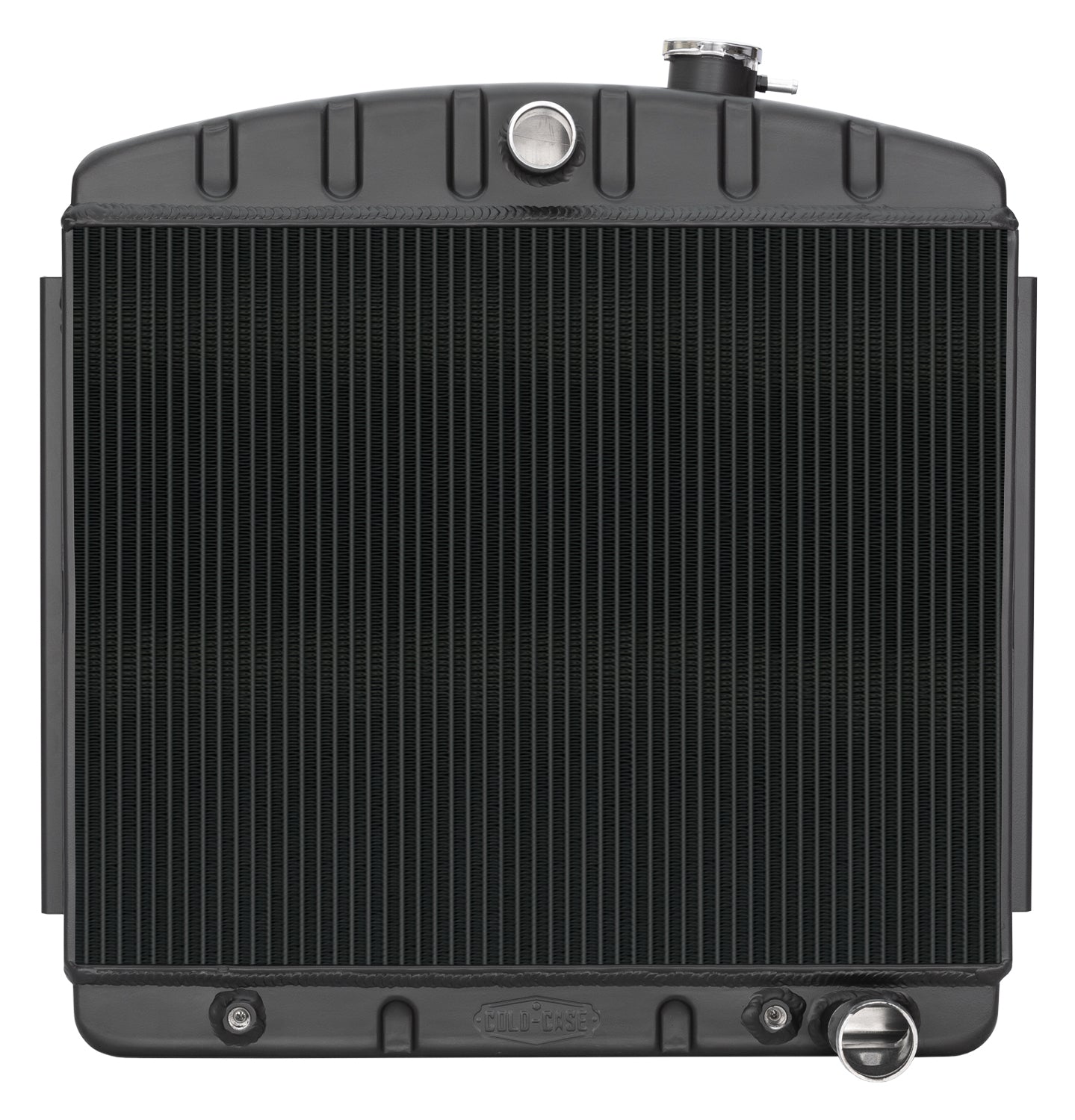Cold Case Radiators 55-57 Chevy Radiator V8 AT Black CHT562AB
