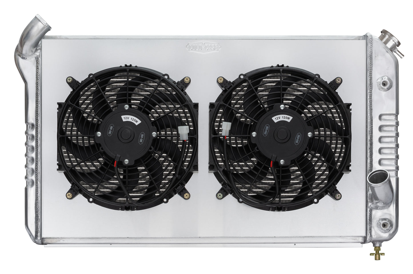 Cold Case Radiators 69-72 Corvette Radiator w/ Dual 12in Fan Kit CHV714AK