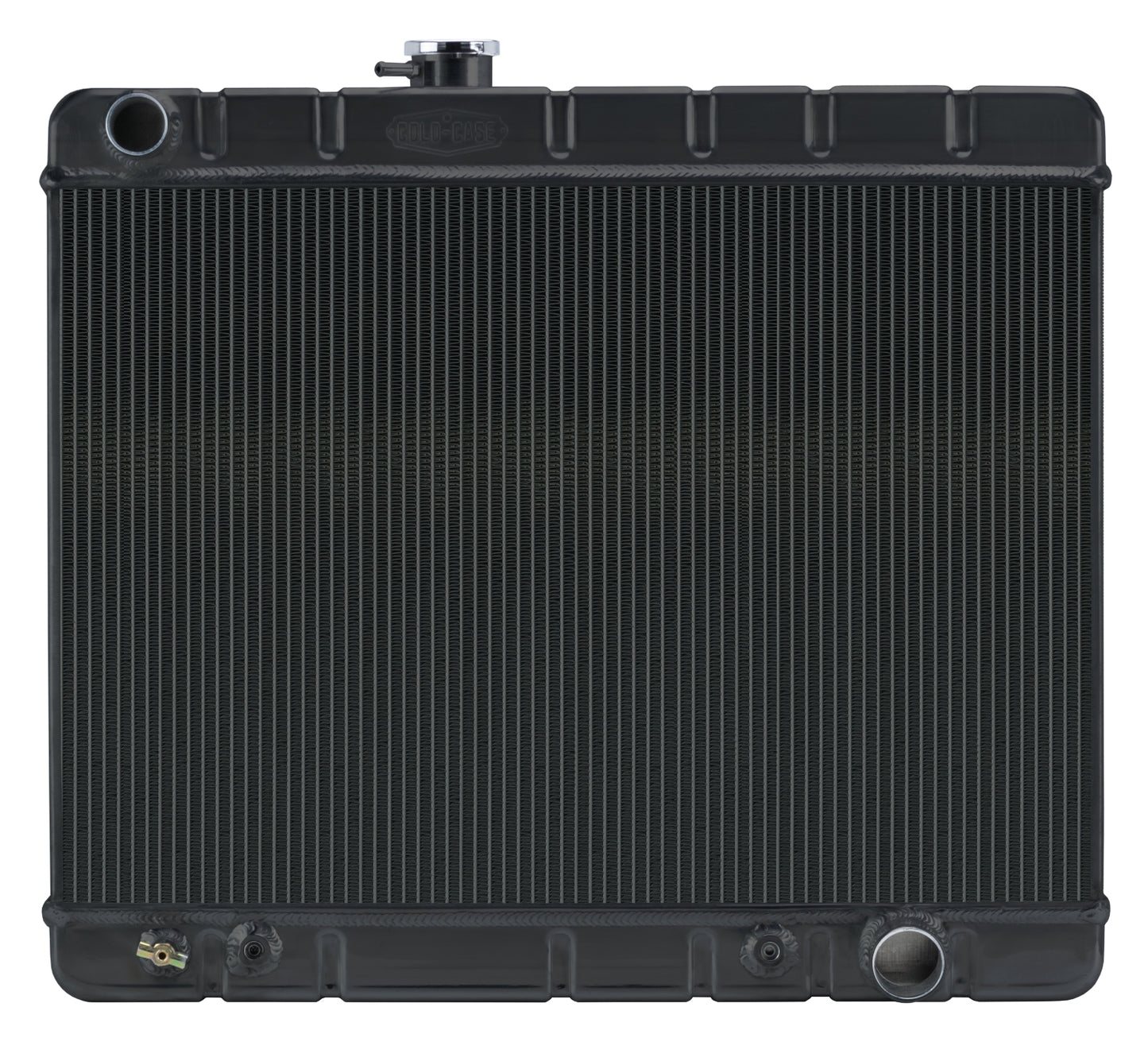 Cold Case Radiators 66-67 GTO Radiator w/AC AT Black GPG38AB