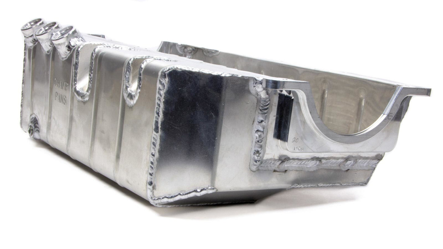 Champ Pans SBC Alumimun Oil Pan - Dry-Sump w/6in. Depth MPN CHAPRO171R3 For Chevy Pickup