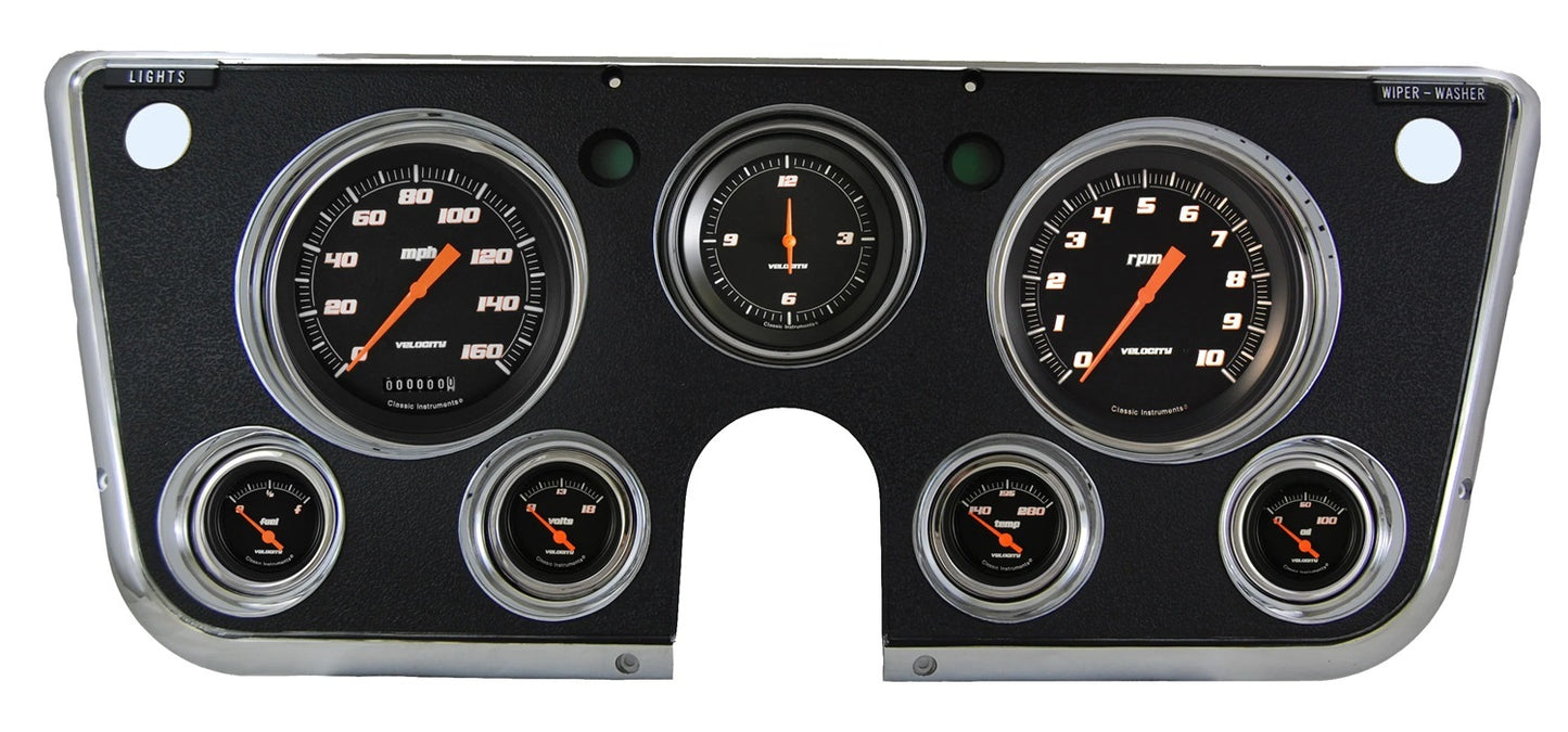 Classic Instruments 67-72 Chevy Truck Velocity MPN CLACT67VSB For GM Fullsize Truck 1967-72