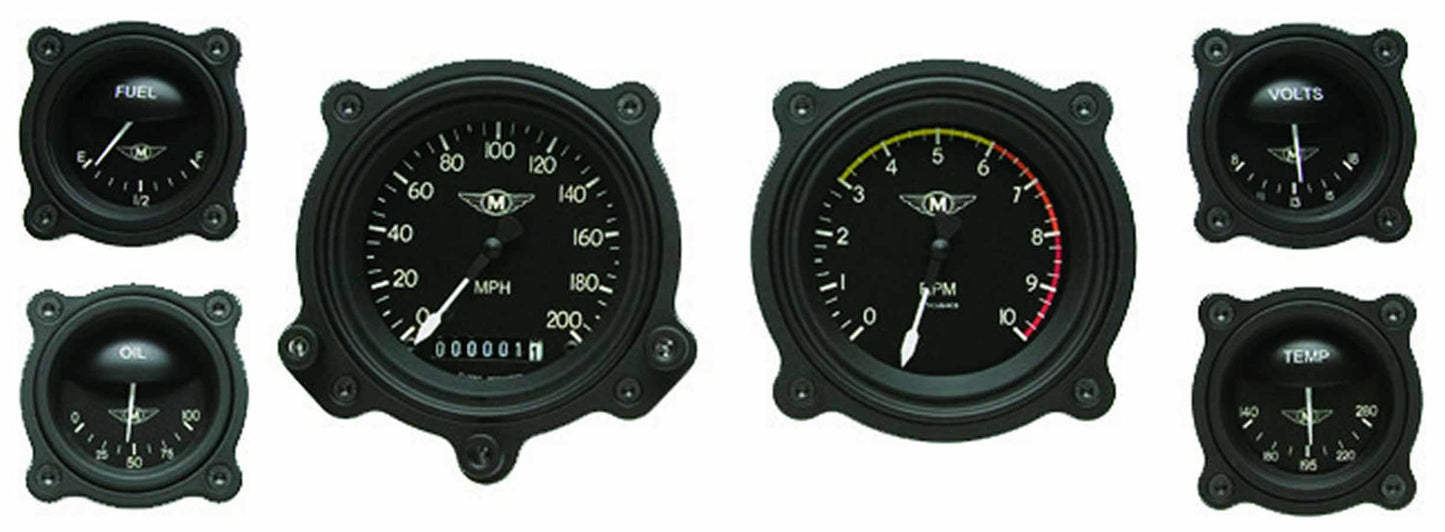 Classic Instruments Moal Bomber 6 Gauge Set MPN CLAMA01BLFBZ