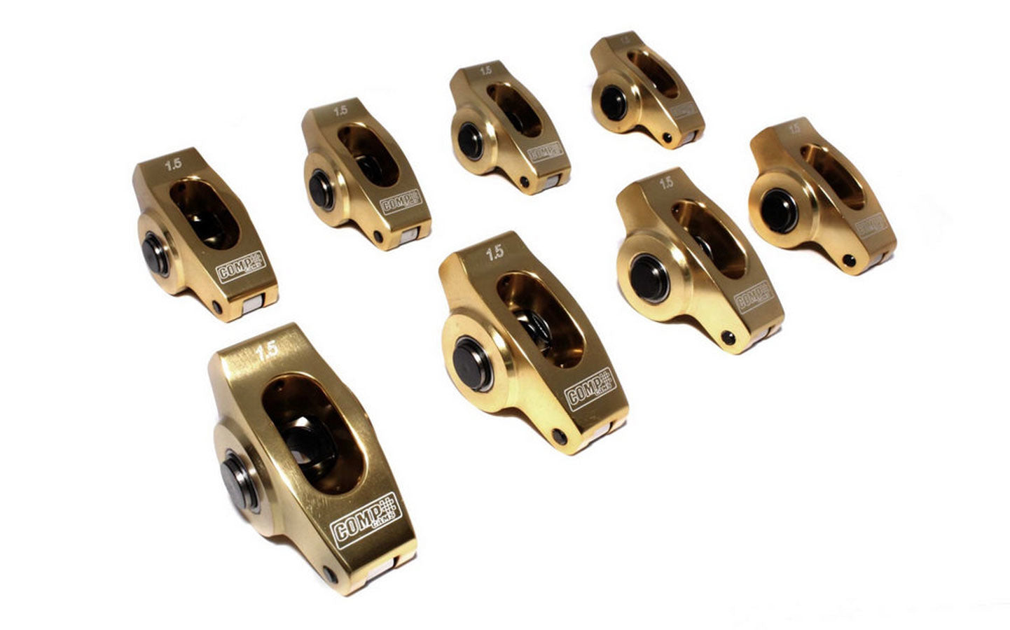 Comp Cams SBC Ultra Gold R/A's - 1.5 Ratio 7/16 Stud MPN COM19004-8 For Chevy, GM V6