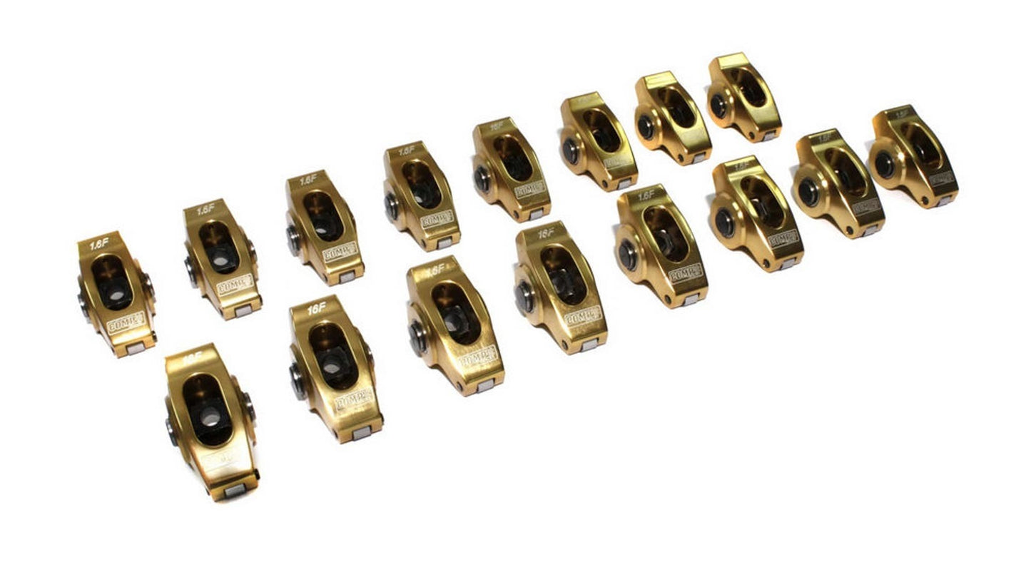 Comp Cams SBF Ultra Gold R/A's - 1.6 Ratio 7/16 Stud MPN COM19044-16 For Ford, AMC, Oldsmobile