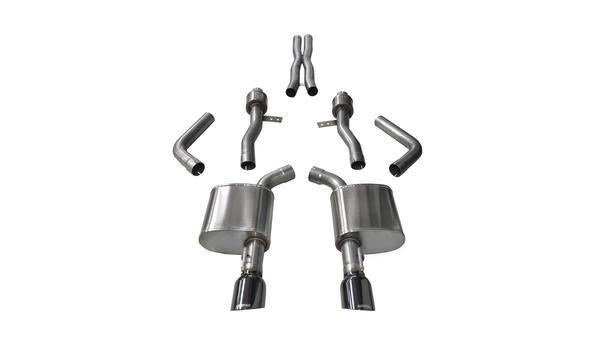 Corsa Performance Exhaust Cat-Back - 2.75 in Dual Rear Exit MPN COR14995BLK For Dodge, Mopar 2015-21