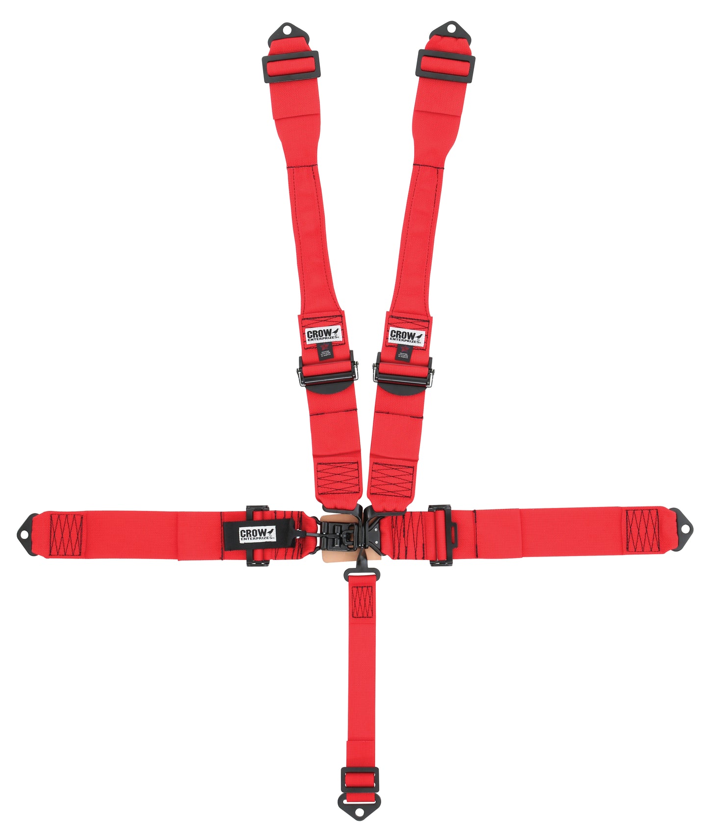 Crow Safety Gear 5-Way L&L 52in Lap Bel t harness W/Alum adjust MPN CRW11002PRB