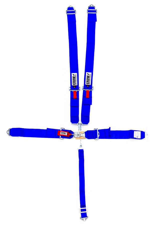 Crow Safety Gear 5-Pt Harness Small Latch Blu Bolt In Pull Down MPN CRW11003