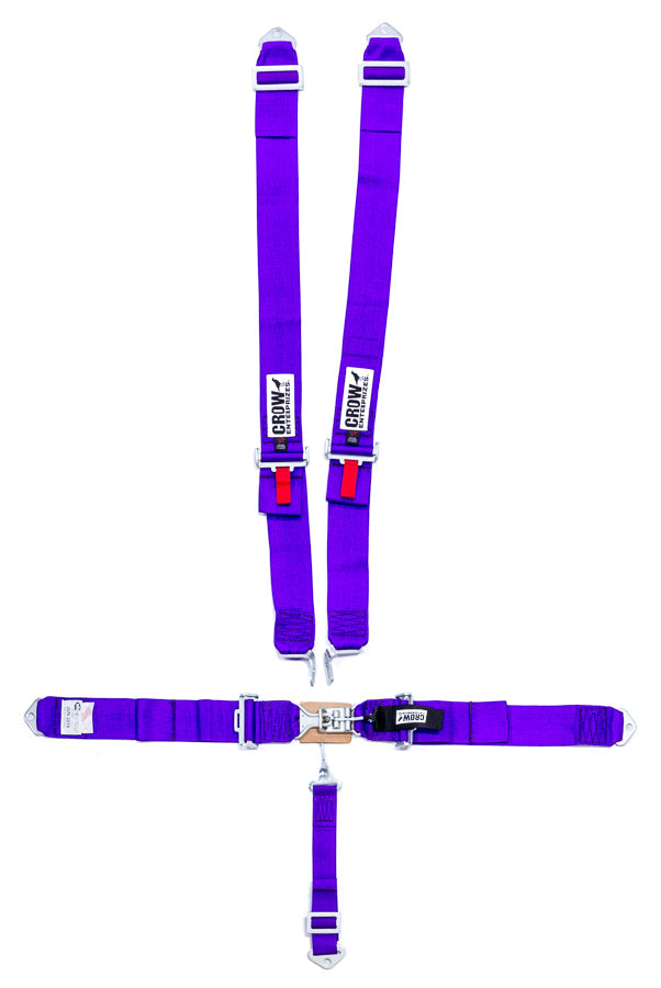 Crow Safety Gear 5-Pt Harness Small Latch Purple Bolt In Pull Down MPN CRW11005