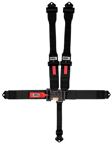Crow Safety Gear 5-Way Duck Bill L&L 55in Lap Belt -Indiv Dog Bon MPN CRW11064BDB