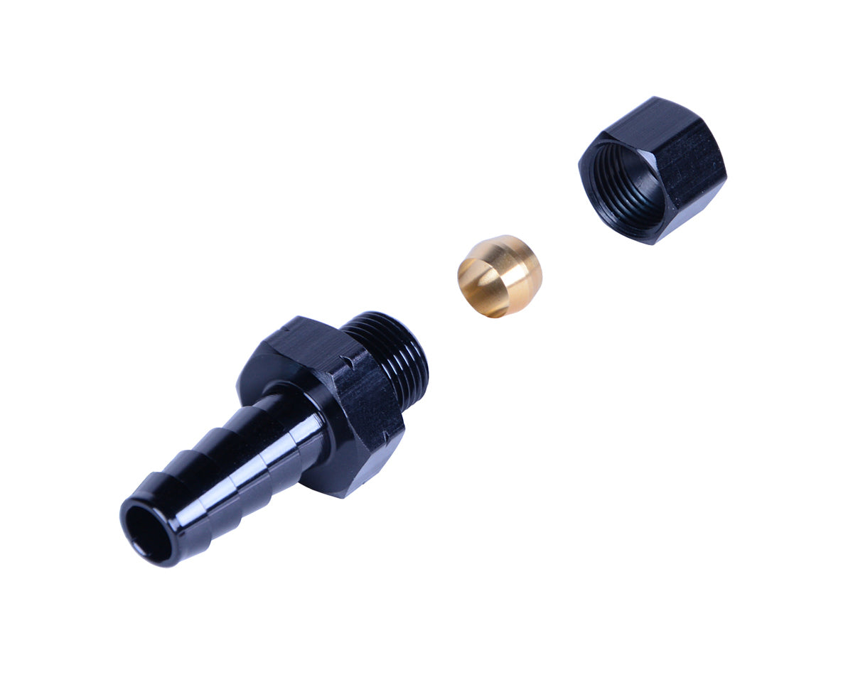 Derale Fitting 5/16in Tube to 3/8in Barb 13041