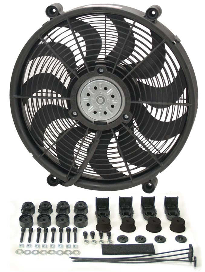 Derale 17in High Output RAD Fan Single MPN DER16217