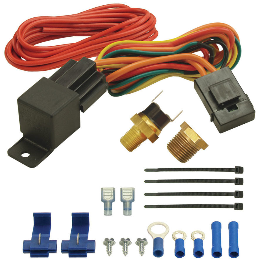 Derale 190F Fan Switch Thermost at Relay Kit 1/8in & 3/8 MPN DER16721