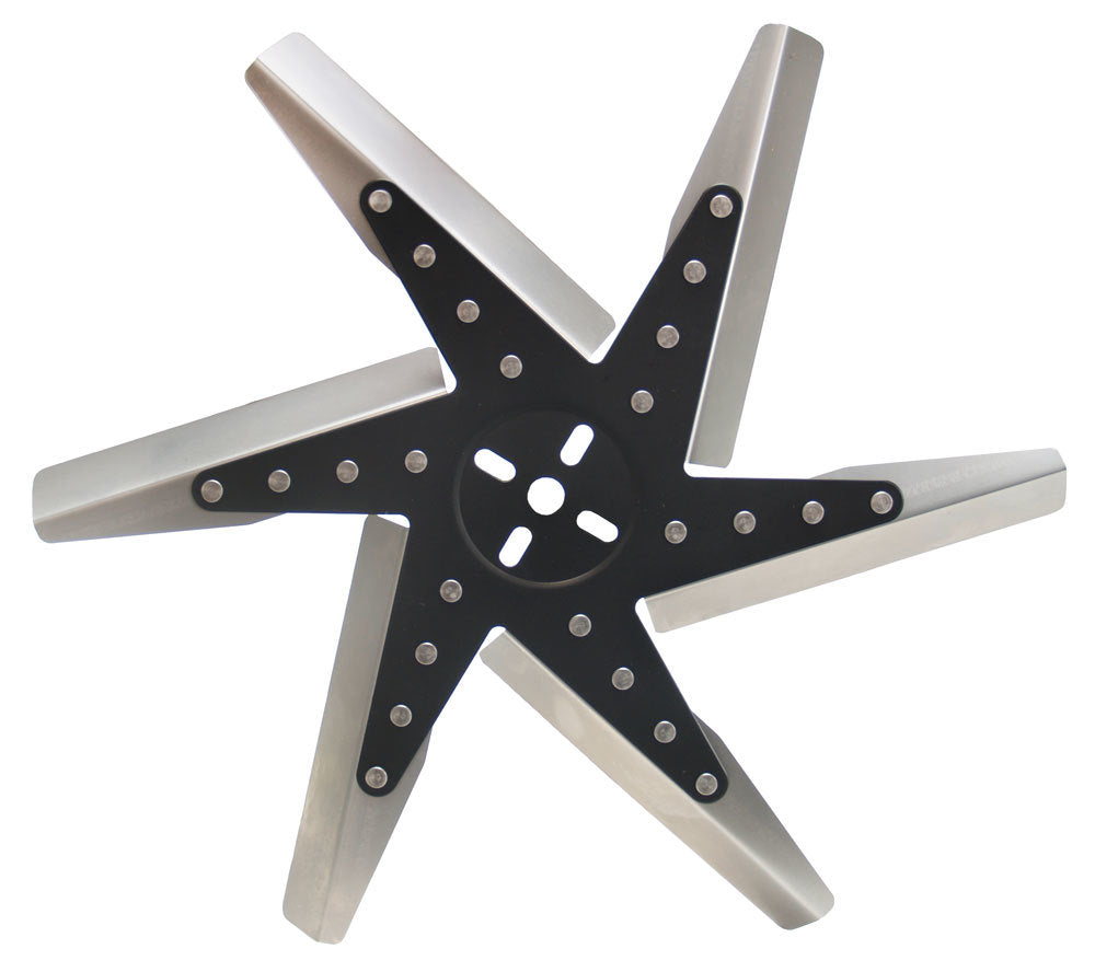 Derale 18in HP Stnless Steel Fl ex Fan (Black Hub/Rvrse MPN DER19318 For Universal use Pilot