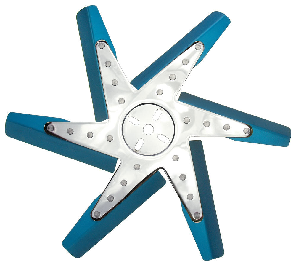 Derale 17in Blue Anodized Fan MPN DER19517 For Universal use Pilot