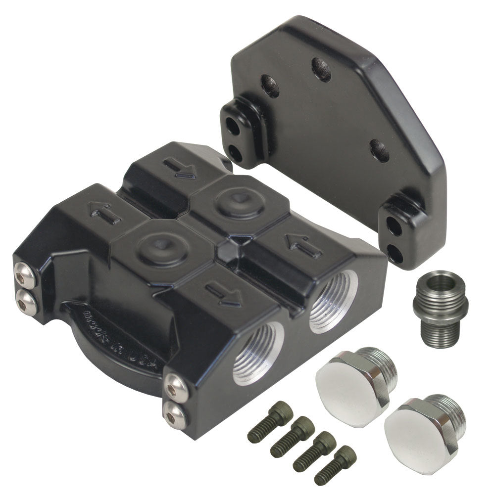 Derale Oil Filter Mount Side Ports MPN DER35729 For Universal use
