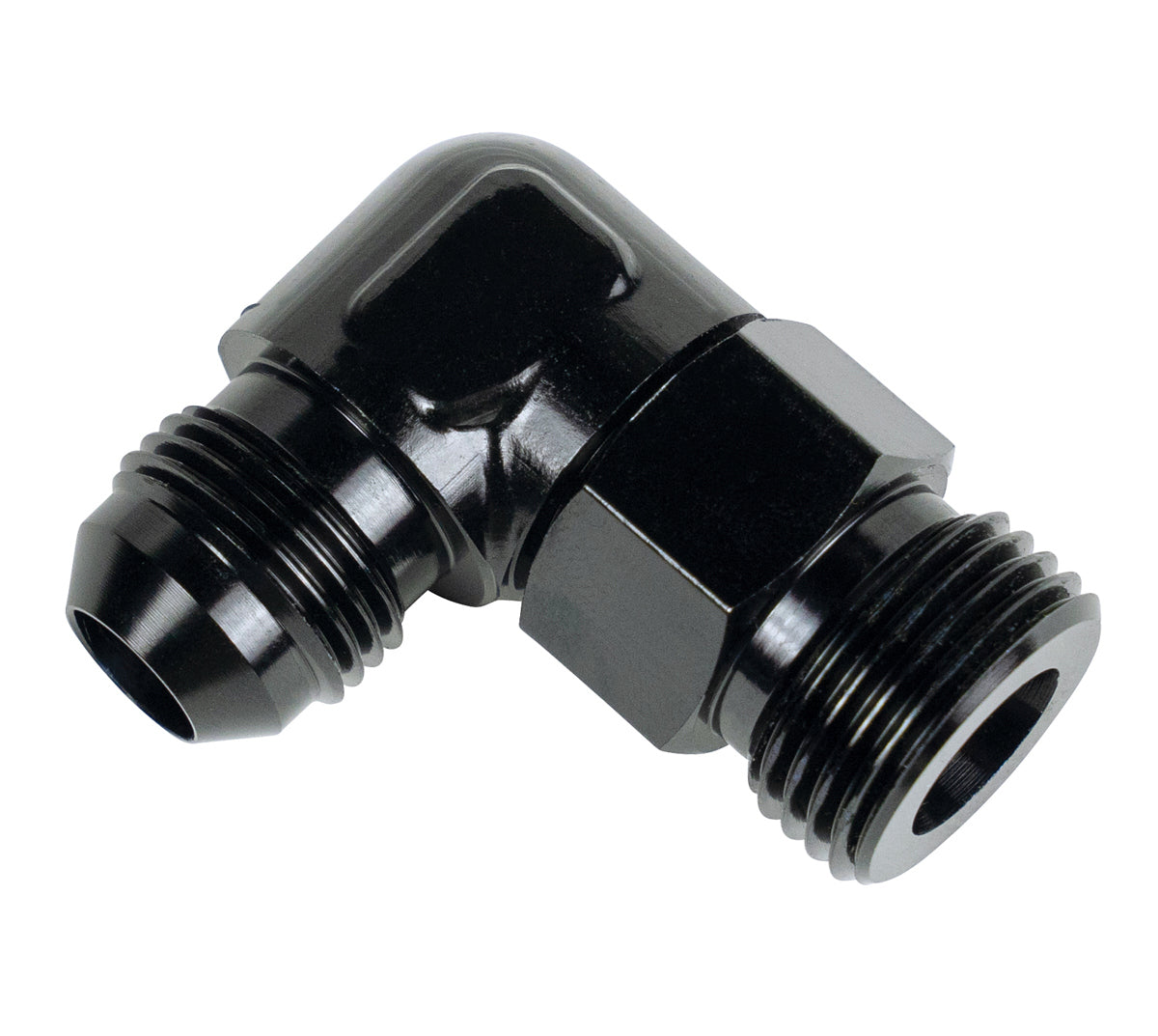 Derale Fitting 90 Degree 7/8-14 to -10AN Male MPN DER59510