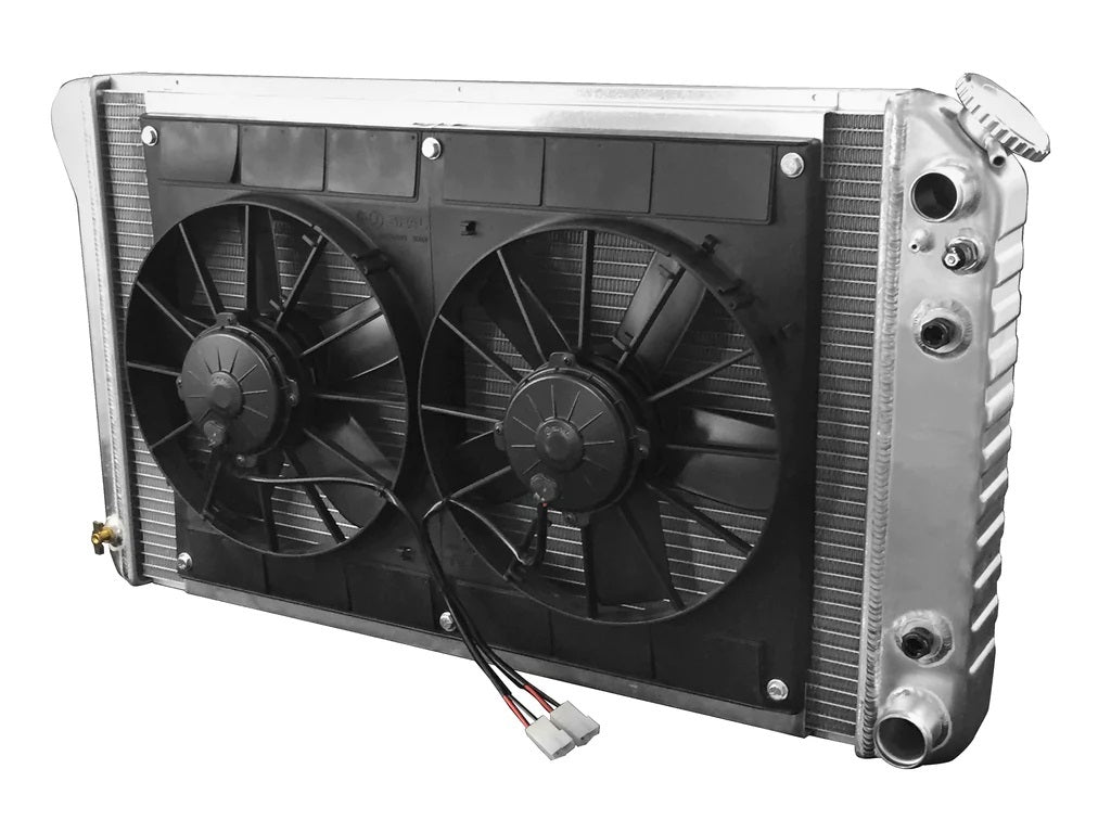 Dewitts Radiator Radiator w/Fans Camaro 70-81 LS Auto Trans Raw MPN DEW32-6139005A For GM F-Body 1970-81